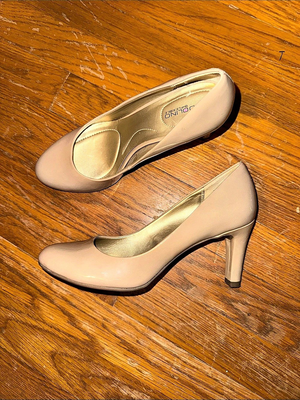 Bandolino Pointed Toe Pumps in Brown tan nude comfortable walking cream tan nude